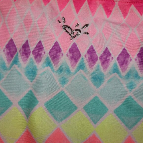 Multi Color Reversibile  2 Pcs Justice Bikini Swimsuit Size 14 - Picture 11 of 13